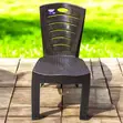 Plastic Rattan Dining Chair - 2