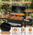 BBQ Charcoal Grill with Wheels - 2