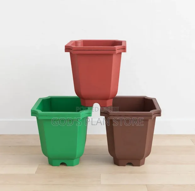 Home Office Garden Balcony Plastic Flower Pots - 1