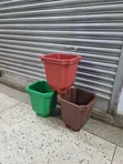 Home Office Garden Balcony Plastic Flower Pots - 2