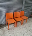 Modern Orange Plastic Chairs (Office/Cafe) - 2