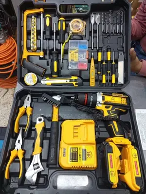 Ace Cordless Drill Tool Box Set with 2 Batteries