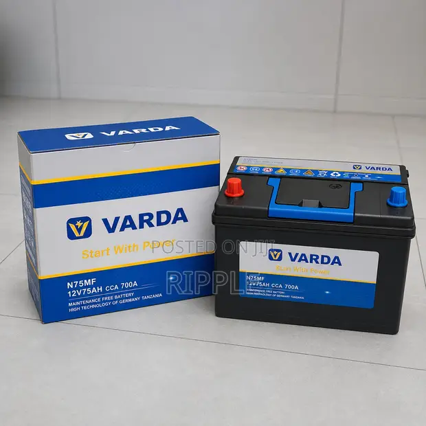 Varda N75 75Ah 700CCA 12V Maintenance-Free Car Battery - 1