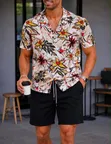 Two Piece Vintage Shorts and Shirt Set - 1