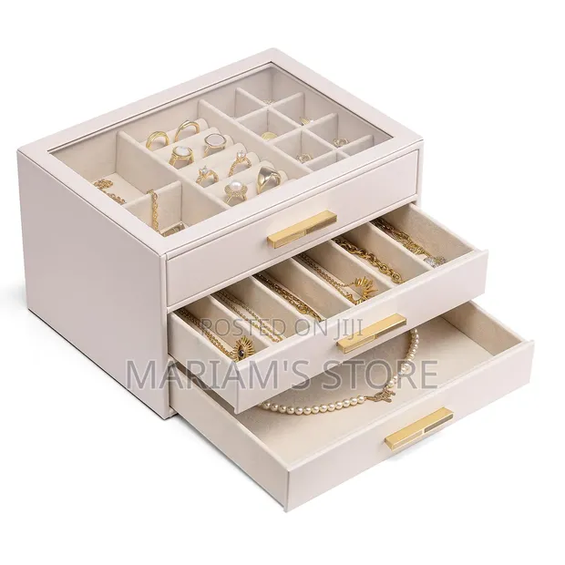 Multi-Tier Modern Jewelry Box Organizer - 1