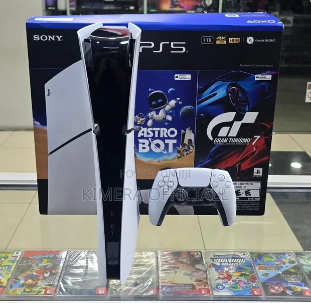 PS5 Slim Digital Edition Console - Brand New 1TB SSD - 1