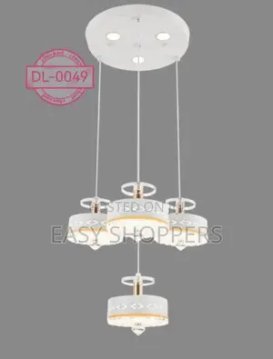Modern 4-in-1 Chandelier with Cylindrical Shades