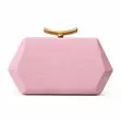 Clutch Evening Bag with Gold Handle Chain Strap - 1