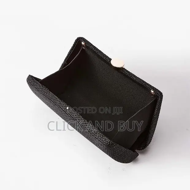 Evening Clutch Bag - Black - 1