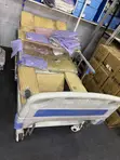 3-Crank Manual Hospital Bed with Wheels - 2