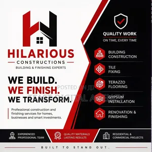 Hilarious Constructions: Building, Tile, Terrazzo & Gypsum Services in Mukono