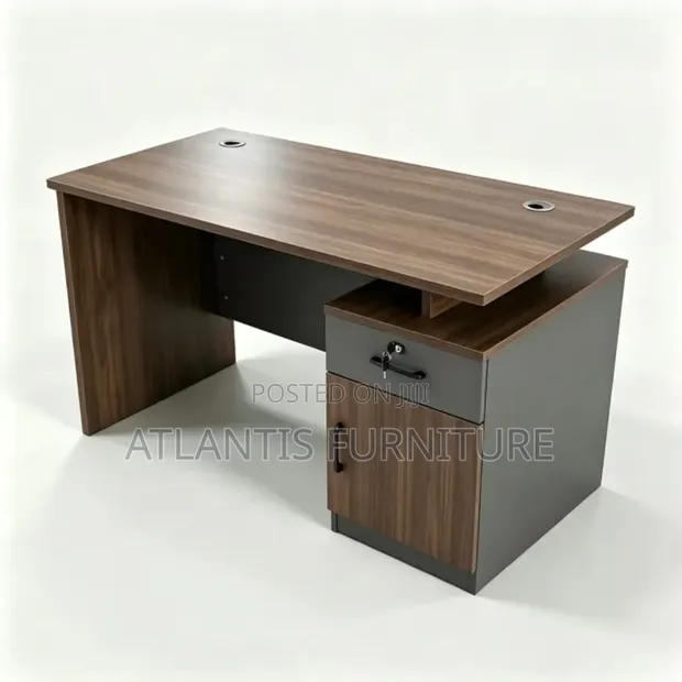New 120cm Office Desk with Storage - 1