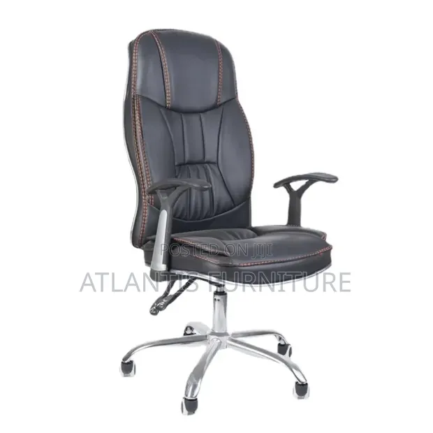 Office Recliner Chair - Brown Leather - 1