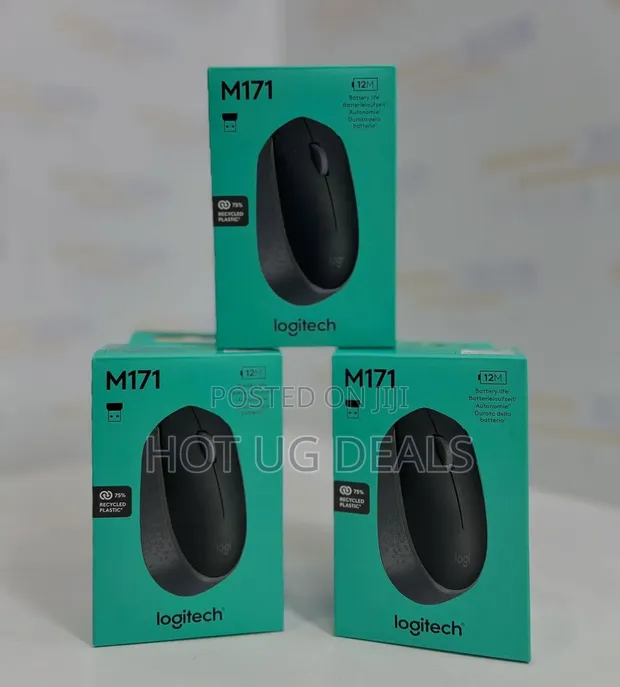 Logitech M171 Wireless Optical Mouse - Black - 1