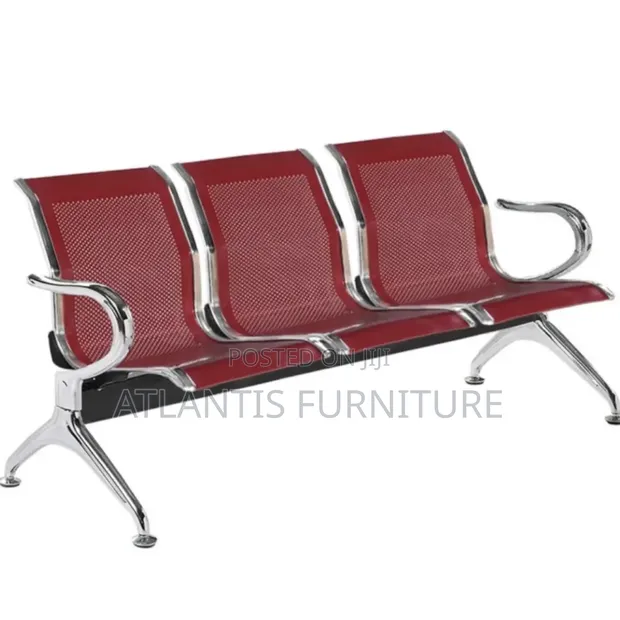 Maroon/Red Waiting Chair - 1