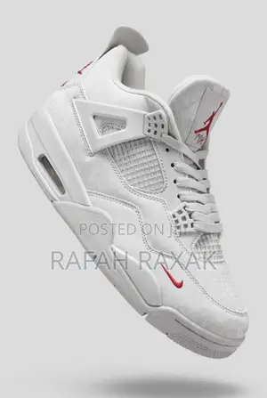Original Grey Air Jordan 4 Retro Sneakers