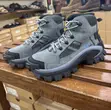 Men's Mid-Gray Caterpillar "CAT" Invader Work Hard Sneaker Boots - 2