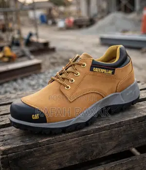 Original Mustard Yellow Caterpillar Casual Low-Cut Safety Shoes