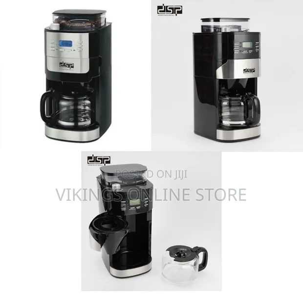 DSP 2-in-1 Automatic Espresso Coffee Maker - Black - 1
