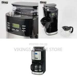 DSP 2-in-1 Automatic Espresso Coffee Maker - Black