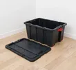 150L Plastic Storage Box - Black - 1