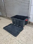 150L Plastic Storage Box - Black - 2