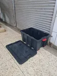 150L Plastic Storage Box - Black - 3