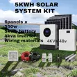 5kWh Lithium Solar System Kit - 4kVA Hybrid Inverter - 2
