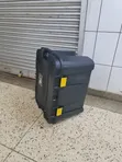 Yellow Latches 150L Plastic Storage Boxes (Black) - 1