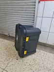 Yellow Latches 150L Plastic Storage Boxes (Black) - 2