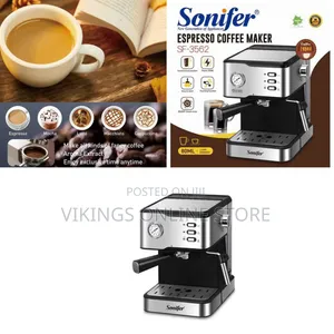 Sonifer 1.5L Electric Espresso Coffee Maker - Silver