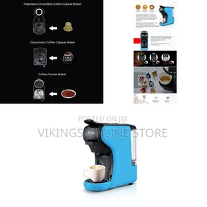 Saachi Pod Capsule Coffee Espresso Machine - Blue