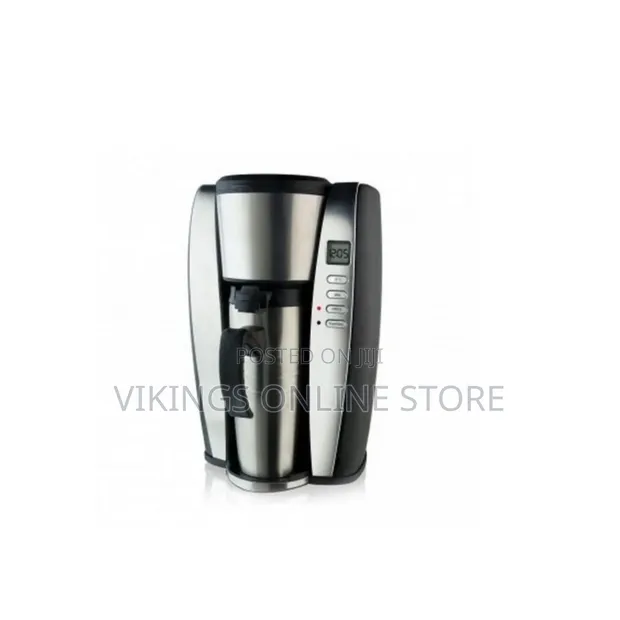 Personal Thermo Coffee Maker with Timer & Insulated Cup - 1