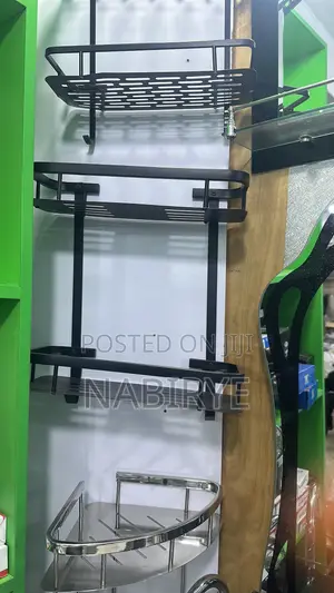 Corner Shelf - Black & Black/Gold