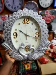Crystal Swan & Peacock Decorative Wall Clock - 2