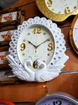 Crystal Swan & Peacock Decorative Wall Clock - 3