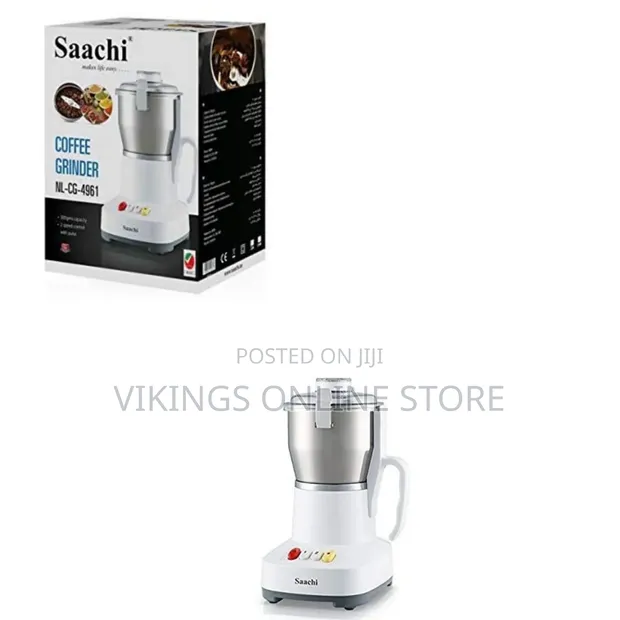 Saachi Multipurpose Electric Coffee Grinder - 2L Stainless Steel - 1