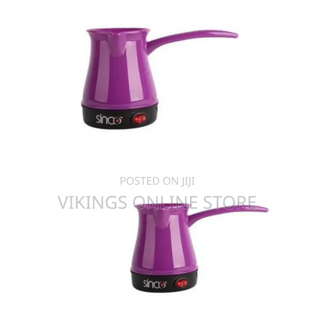 Sinbo Electric Mini Coffee Maker, 3 Cups - Purple - 1