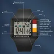 Men's Digital Watch LED Night Light Stopwatch Calendar Alarm 50M Waterproof - 1