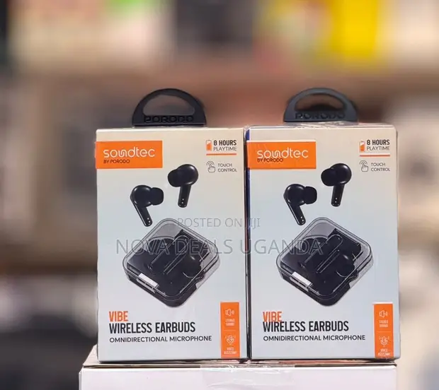 Porodo Soundtec Vibe Wireless Earbuds with Voice Assistant - 1
