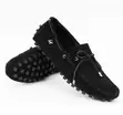 Men's Classic Tod's Black Suede Moccasins - 1
