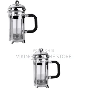 Stainless Steel French Press Coffee Maker, 600ml, Silver