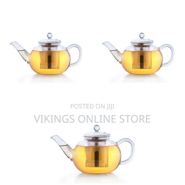 Glass Teapot Kettle with Infuser - 1