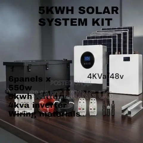 5kWh Lithium Solar Kit with 4kVA Hybrid Inverter - 1