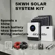 5kWh Lithium Solar Kit with 4kVA Hybrid Inverter - 2