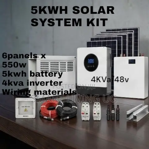 All-in-One 5kWh Lithium Solar Kit with 4kVA Hybrid Inverter - 1