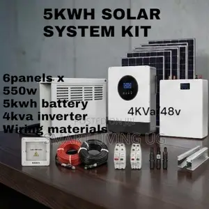 All-in-One 5kWh Lithium Solar Kit with 4kVA Hybrid Inverter