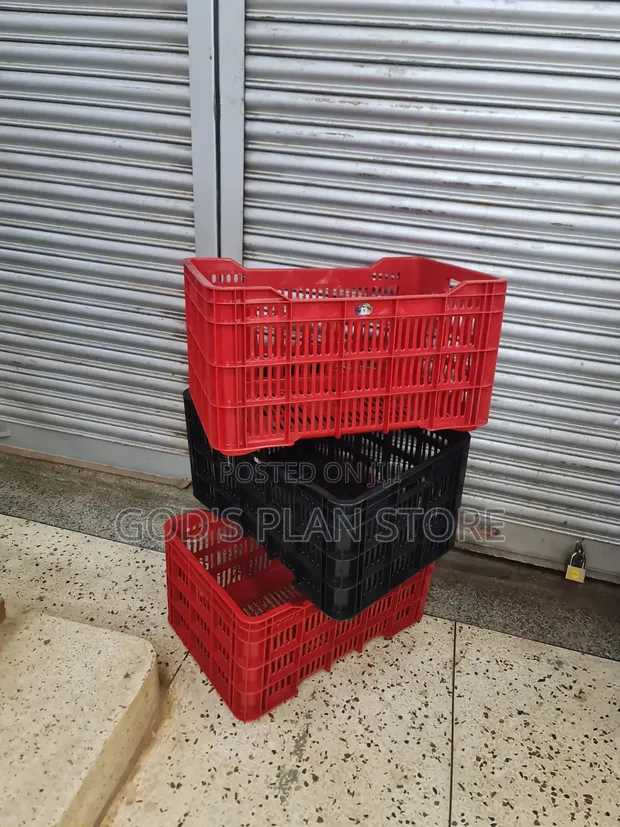 Brand New Plastic Crates for Drinks, Bakery, Vegetables, Fruits - 1