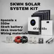 Heavy-Duty 5kWh Lithium Solar System with 4kVA Hybrid Inverter - 2