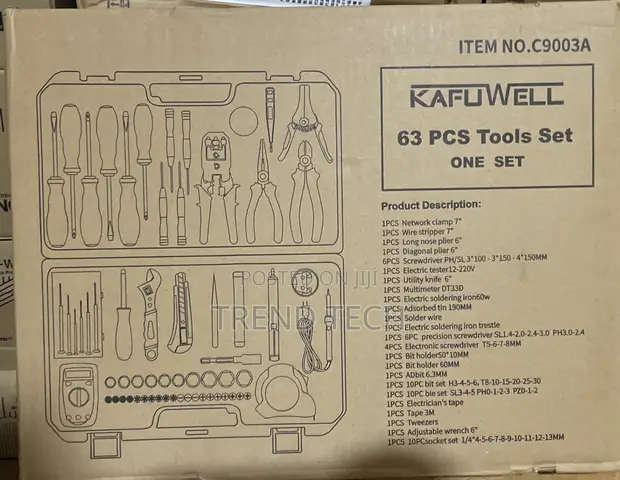 Kafuwell 63-Piece Tool Set - 1